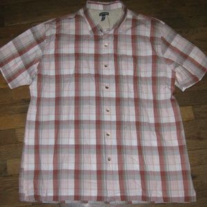 Van Heusen XL 17-17.5 plaid button down shirt